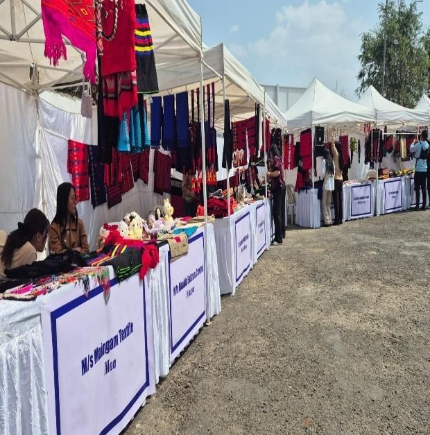 Exhibition of handicraft and handloom at State Academy Hall, Kohima.
